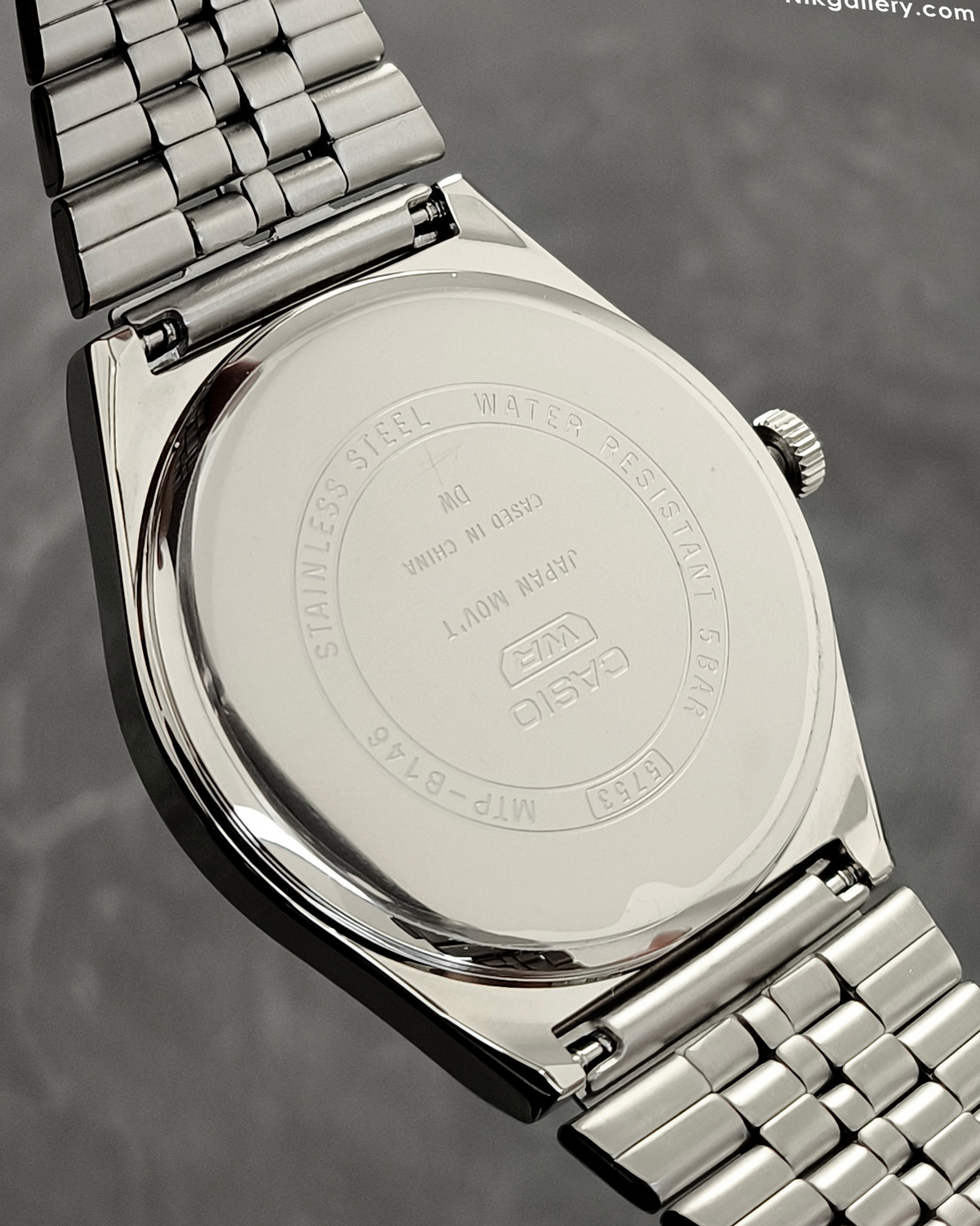 پشت ساعت کاسیو مردانه استیل ضد زنگ