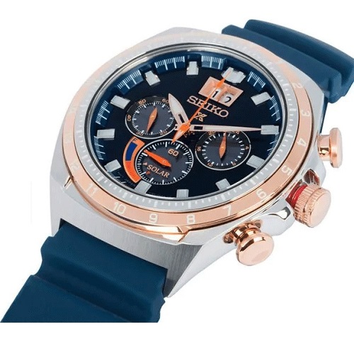 ساعت کورنوگراف سیکو بل صفحه سرمه ای