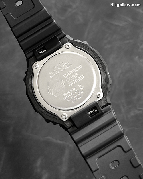 ساعت مچی کاسیو GA-2100-1ADR با مقاومت 200متر در برابر آب و پشت صفحه استیل ضد زنگ و موتور ژاپنی