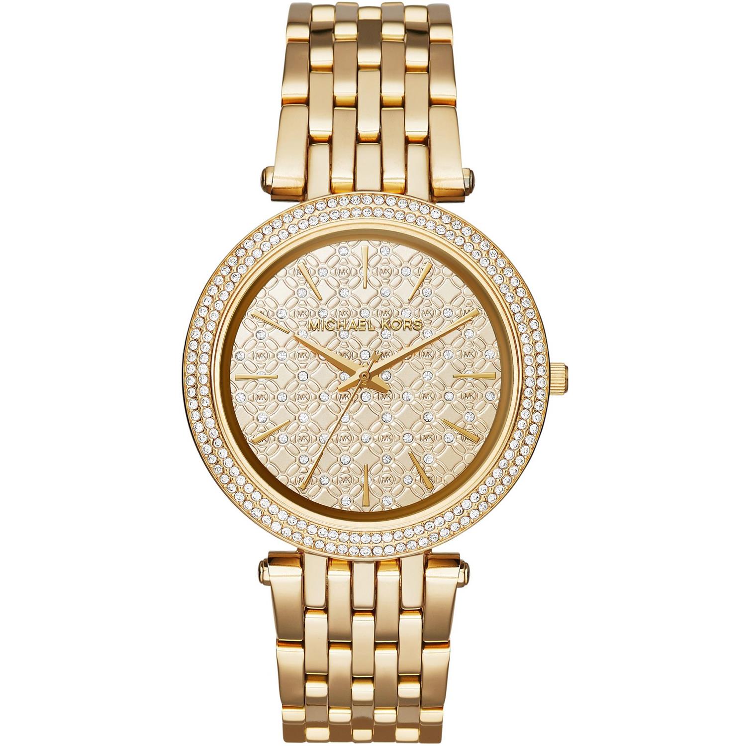 michael kors white and silver watch