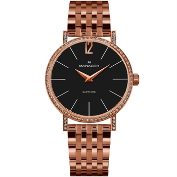 ساعت مچی منیجر MANAGER کد MAN-PS-06-RM-S