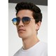 عینک آفتابی دیفرنکلین مدل ROLLER SQ / MILKY BLUE GREY - GRAD BLUE