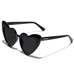 عینک آفتابی دیفرنکلین مدل Love Heart Black / Black - dfranklin sunglasses dfsun020001-blac  