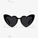عینک آفتابی دیفرنکلین مدل Love Heart Black / Black